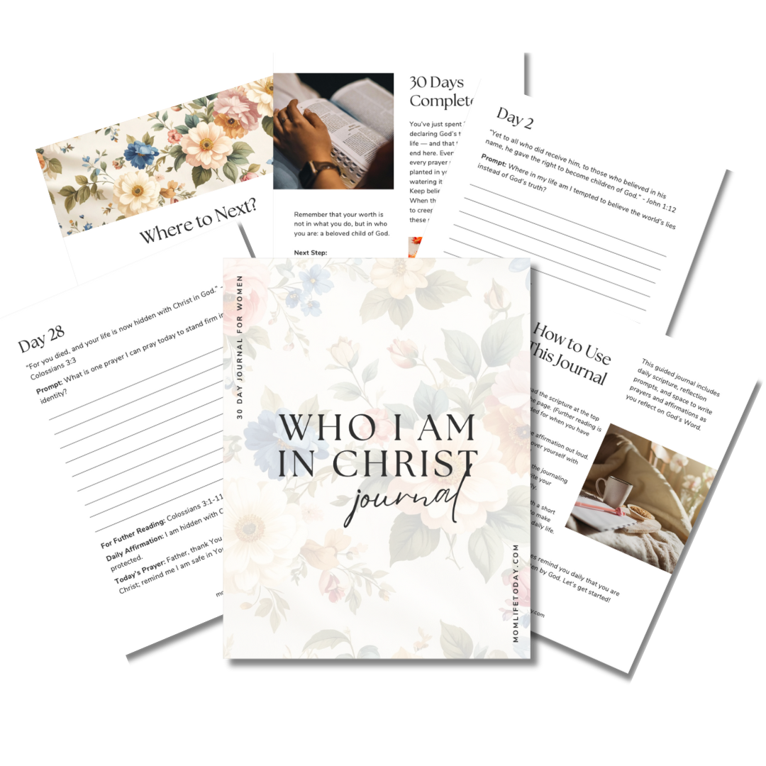 Who I Am In Christ Journal: 30 Days to Confidence in the Lord
